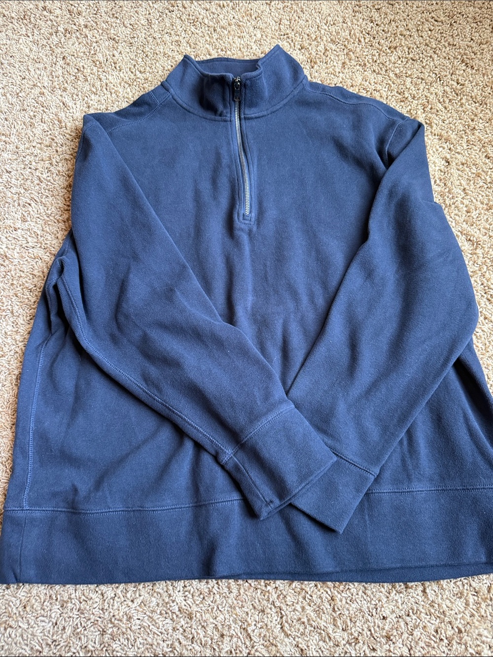 Men's Navy quarter-zip Pullover